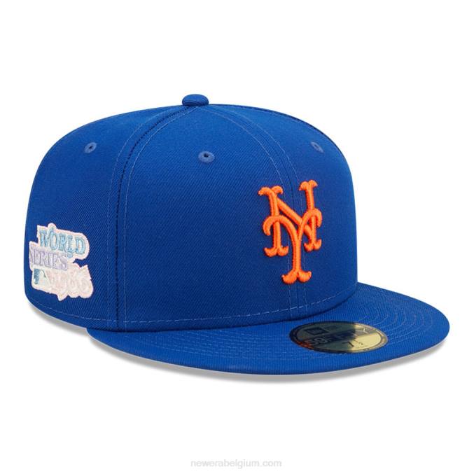 New Era new york mets mlb pop sweat blauwe 59fifty getailleerde pet BT24844