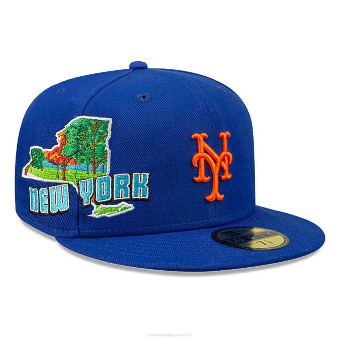 New Era new york mets stateview blauwe 59fifty pet BT241226
