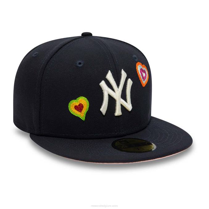 New Era new york yankees chain stitch hart marine 59fifty fitted cap BT24948