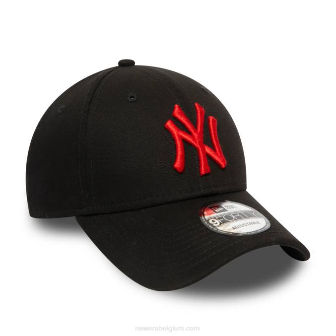 New Era new york yankees essentieel logo zwarte 9forty pet BT241817