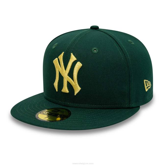 New Era new york yankees forest green 59fifty getailleerde pet BT241234