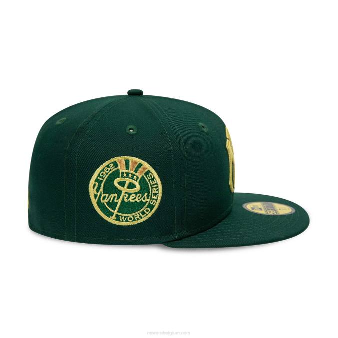 New Era new york yankees forest green 59fifty getailleerde pet BT241234