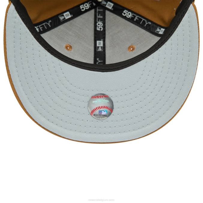 New Era new york yankees herfstkleuren bruine 59fifty pet BT24753
