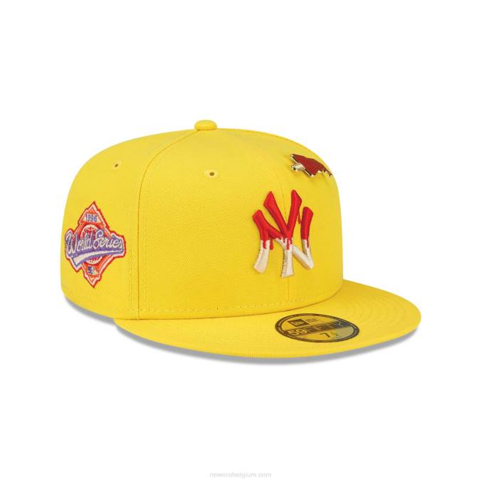 New Era new york yankees ijzige pop knalgele 59fifty pet BT2448