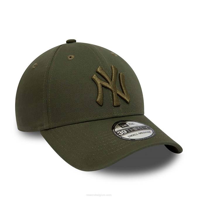 New Era new york yankees league essentiële groene 39thirty stretch fit pet BT242189