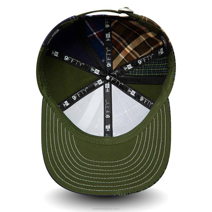 New Era new york yankees mlb patchpaneel donkergroene 9fifty snapback pet BT241896