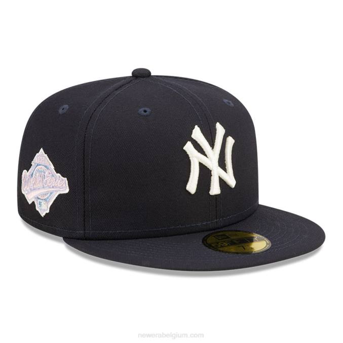 New Era new york yankees mlb pop sweat navy 59fifty getailleerde pet BT24904