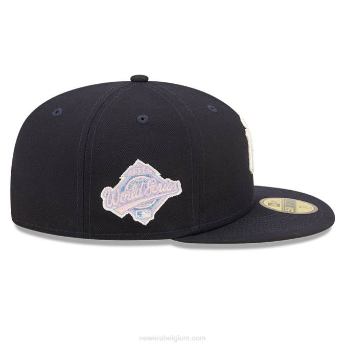 New Era new york yankees mlb pop sweat navy 59fifty getailleerde pet BT24904