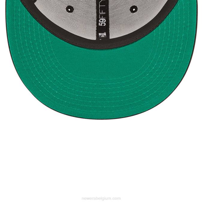 New Era new york yankees mlb prismatische zwarte 59fifty getailleerde pet BT24728
