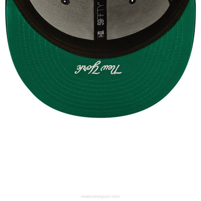 New Era new york yankees mlb side split navy 59fifty getailleerde pet BT24119