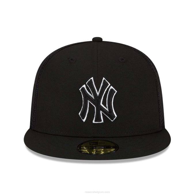 New Era new york yankees mlb slagoefening zwarte 59fifty getailleerde pet BT24195