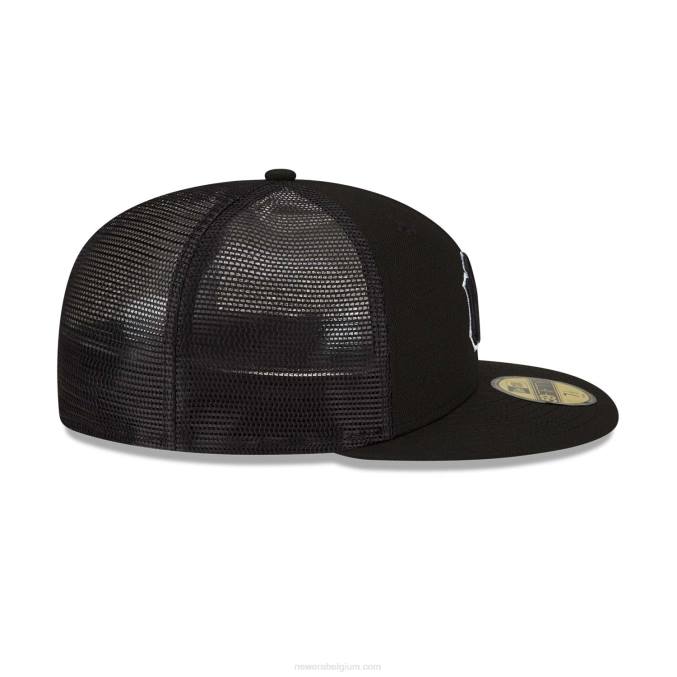 New Era new york yankees mlb slagoefening zwarte 59fifty getailleerde pet BT24195