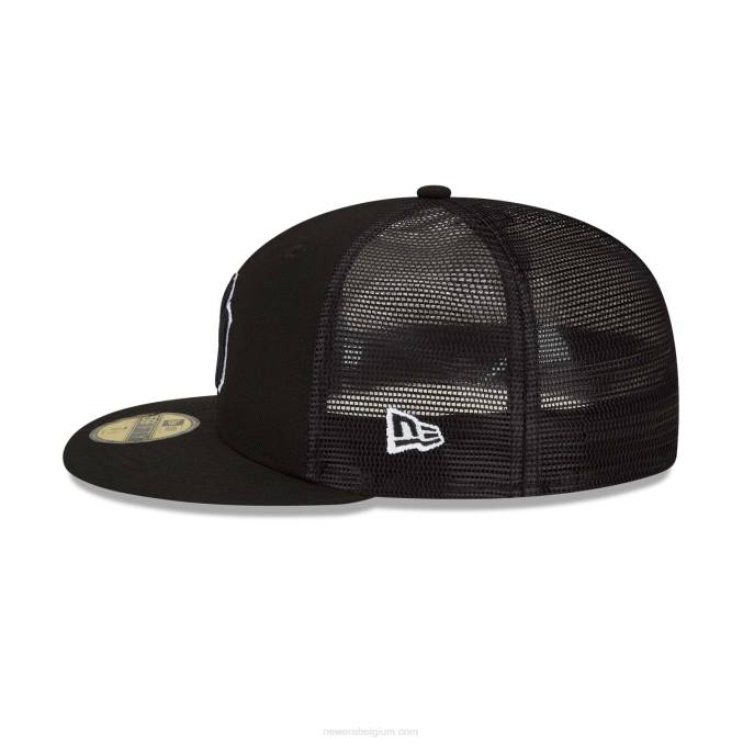 New Era new york yankees mlb slagoefening zwarte 59fifty getailleerde pet BT24195