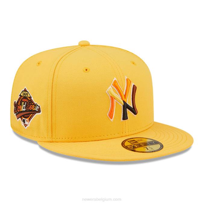 New Era new york yankees mlb vlindergele 59fifty getailleerde pet BT24558