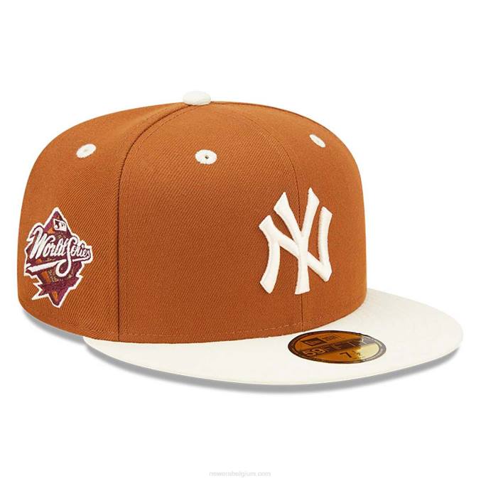 New Era new york yankees mlb world series trail mix bruine 59fifty getailleerde pet BT24863