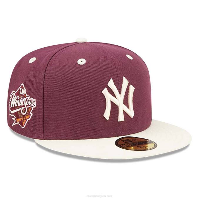 New Era new york yankees mlb world series trail mix rode 59fifty getailleerde pet BT24923
