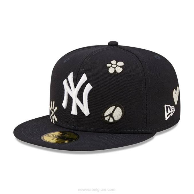 New Era new york yankees mlb zonlicht pop marine 59fifty cap BT24301
