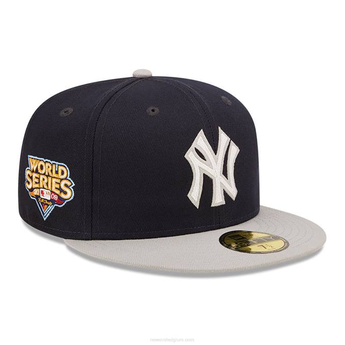New Era new york yankees ne letterman marine 59fifty getailleerde pet BT24464