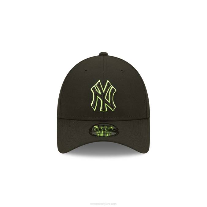 New Era new york yankees repreve neon zwarte 9forty verstelbare pet BT241571