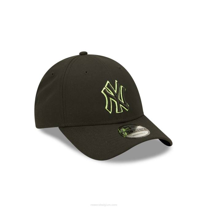 New Era new york yankees repreve neon zwarte 9forty verstelbare pet BT241571
