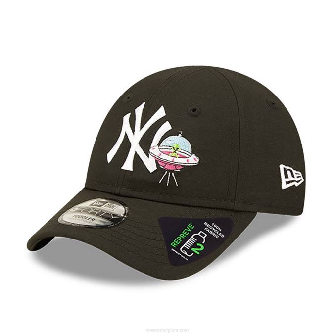 New Era new york yankees repreve peuter space zwarte 9forty verstelbare pet BT241759