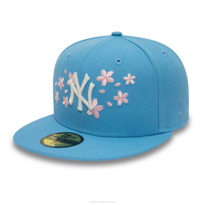 New Era new york yankees roze bloesem blauwe 59fifty getailleerde pet BT241060