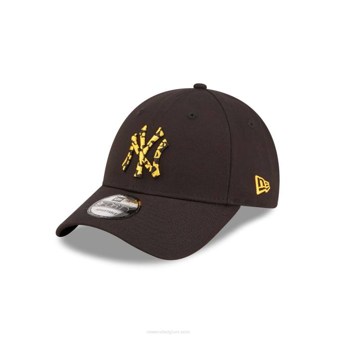 New Era new york yankees seizoensvulling zwarte 9forty verstelbare pet BT241588