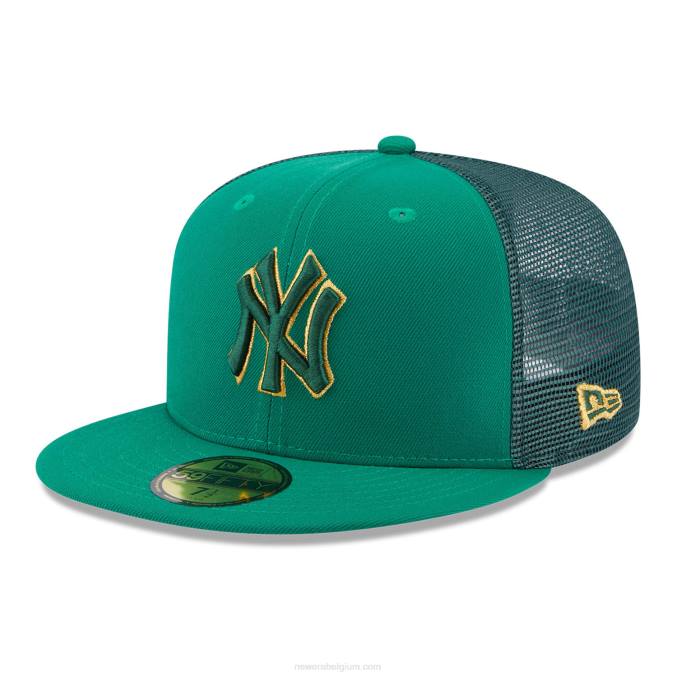 New Era new york yankees st patricks day groene 59fifty getailleerde pet BT24435