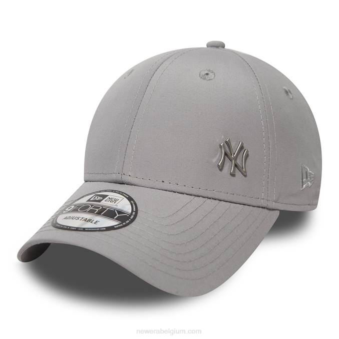New Era new york yankees vlekkeloze grijze 9forty cap BT241445