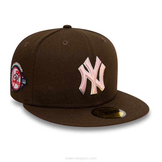 New Era new york yankees walnoot en roze 59fifty pet BT24581