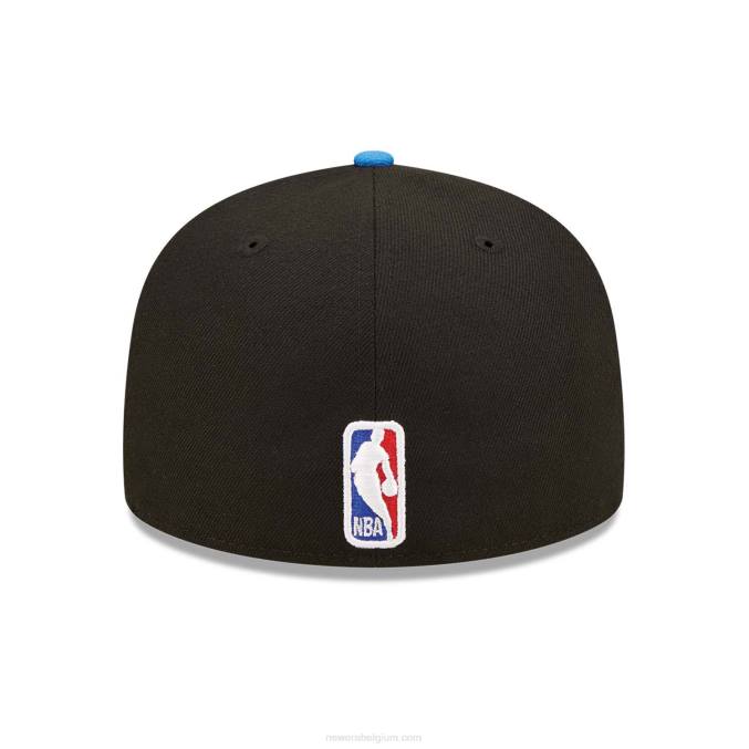 New Era oklahoma city thunder nba tip off 2022 zwarte 59fifty getailleerde pet BT24889
