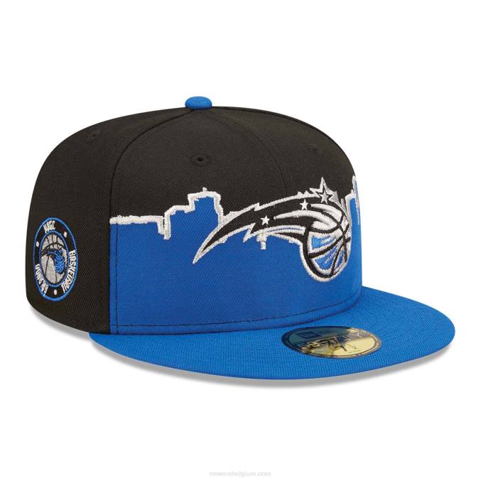 New Era orlando magic nba tip off 2022 zwarte 59fifty getailleerde pet BT24592