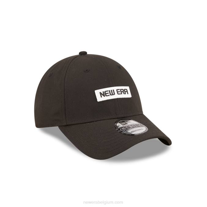 New Era patch zwarte 9forty verstelbare pet BT241813