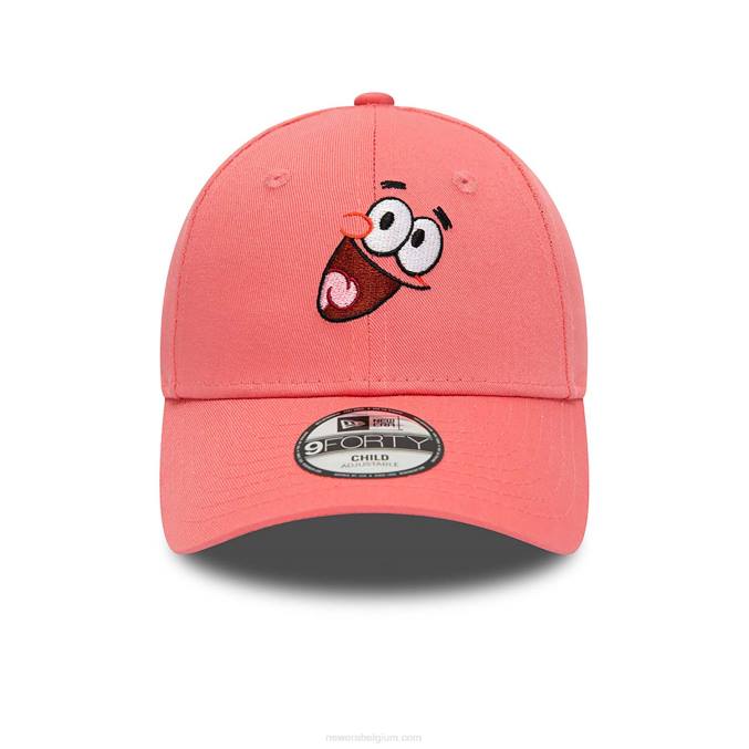 New Era patrick star jeugd nickelodeon roze 9forty verstelbare pet BT241474
