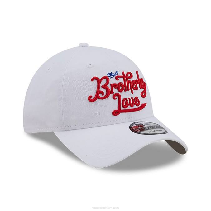 New Era philadelphia 76ers authentics city edition witte 9twenty verstelbare pet BT242219