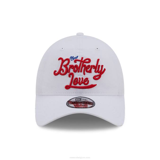 New Era philadelphia 76ers authentics city edition witte 9twenty verstelbare pet BT242219