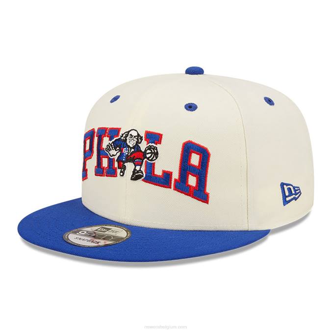 New Era philadelphia 76ers blend witte 9fifty snapback pet BT241982