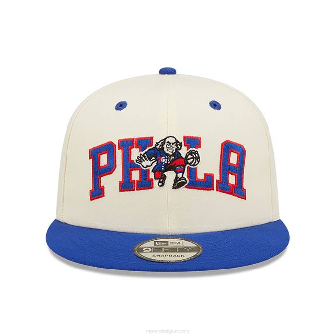 New Era philadelphia 76ers blend witte 9fifty snapback pet BT241982