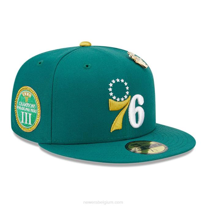 New Era philadelphia 76ers max bet groen 59fifty getailleerde pet BT24456