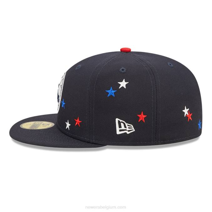 New Era philadelphia 76ers nba americana marine 59fifty getailleerde pet BT241208