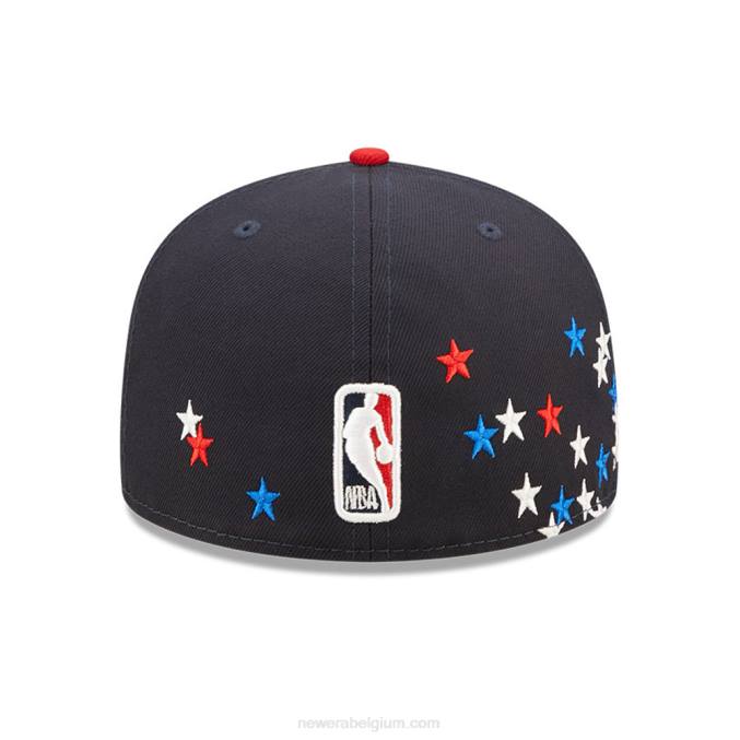 New Era philadelphia 76ers nba americana marine 59fifty getailleerde pet BT241208