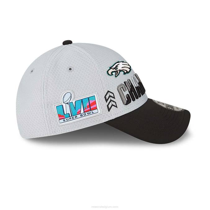 New Era philadelphia eagles conference champions grijze 9forty verstelbare pet BT241495