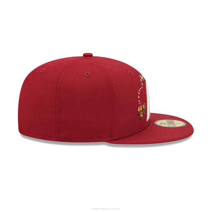 New Era philadelphia phillies aquarel bloemen rood 59fifty cap BT241135