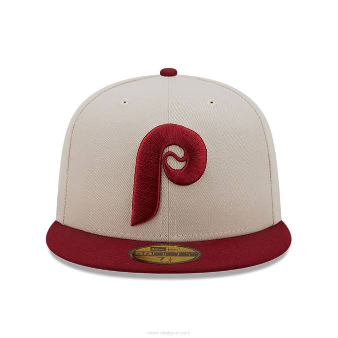 New Era philadelphia phillies herfst klassieke witte 59fifty getailleerde pet BT241307