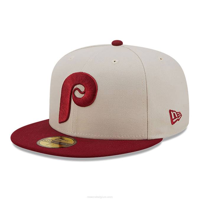 New Era philadelphia phillies herfst klassieke witte 59fifty getailleerde pet BT241307