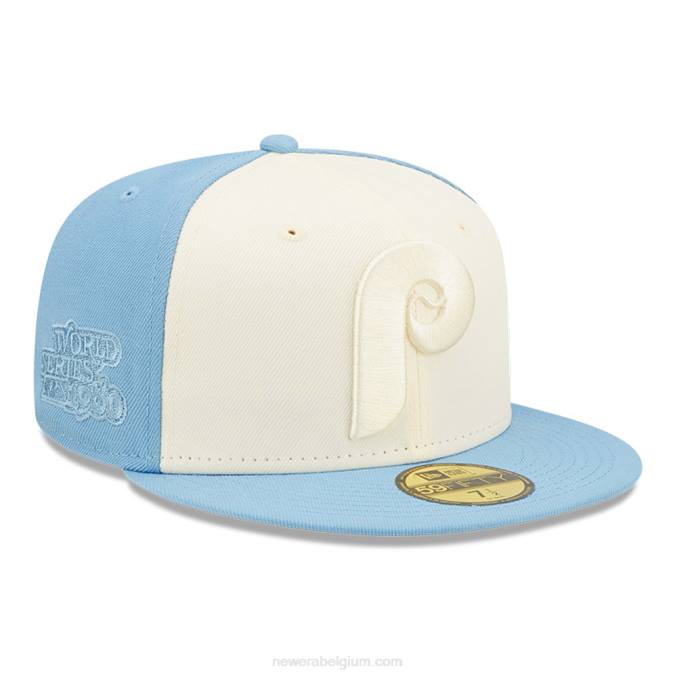 New Era philadelphia phillies mlb 2-tone lichtblauwe 59fifty getailleerde pet BT241077