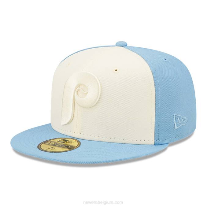 New Era philadelphia phillies mlb 2-tone lichtblauwe 59fifty getailleerde pet BT241077