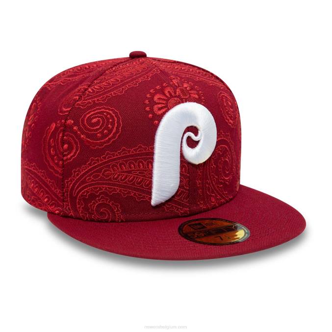 New Era philadelphia phillies mlb swirl rood 59fifty getailleerde pet BT24587