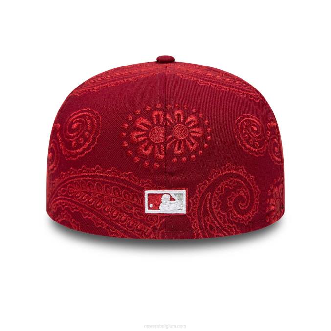 New Era philadelphia phillies mlb swirl rood 59fifty getailleerde pet BT24587