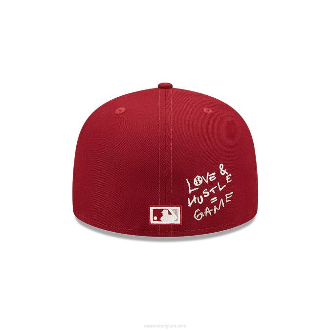 New Era philadelphia phillies mlb team hart rood 59fifty getailleerde pet BT24711